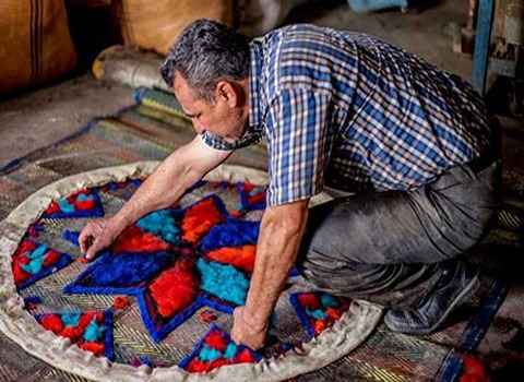 تصویر 1 از خرید و قیمت نمد دستباف سنتی  + فروش عمده